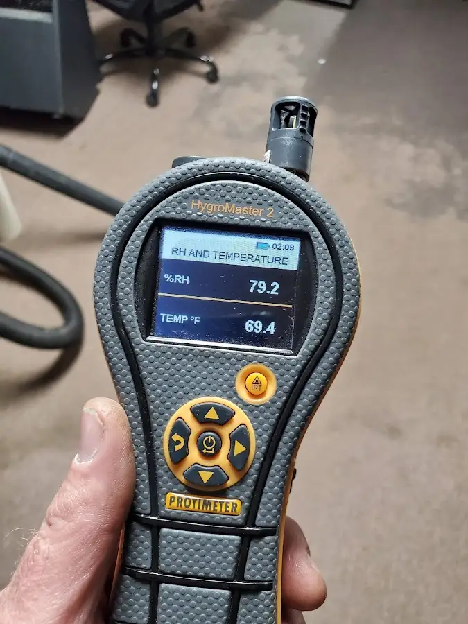 Moisture meter humidity assessment for Fire & Smoke Damage Restoration in Ojai